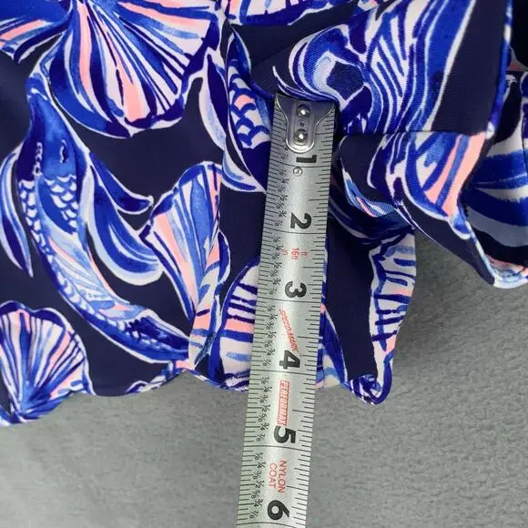 Lilly Pulitzer Adelia Scuba Shorts Size Medium Preppy Beach Vacation - Picture 4 of 8